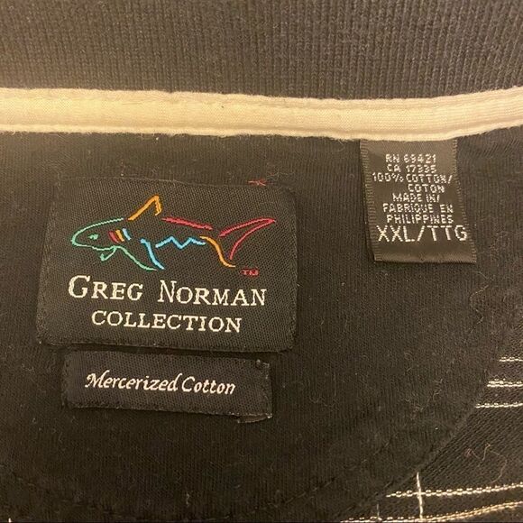 ‎Greg Norman Collection black patterned polo shirt - Picture 6 of 10